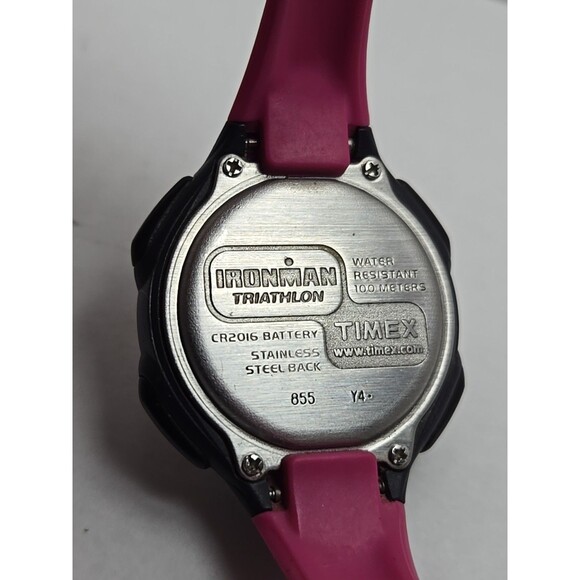 Womens Timex Ironman Triathlon 10 Lap Digital Watch Indiglo Alarms New Battery - Picture 10 of 11